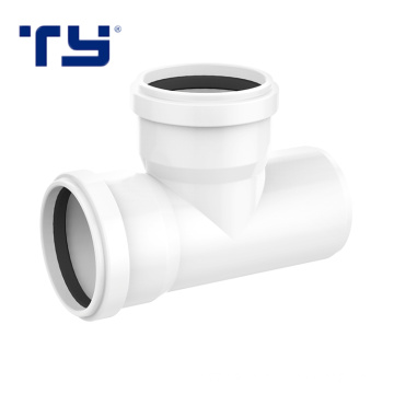 Manufacturer DIN Standard Pipe Fitting PVC Equal Tee Joint PVC For Water Drainage,Equal Diameter Flared Tee